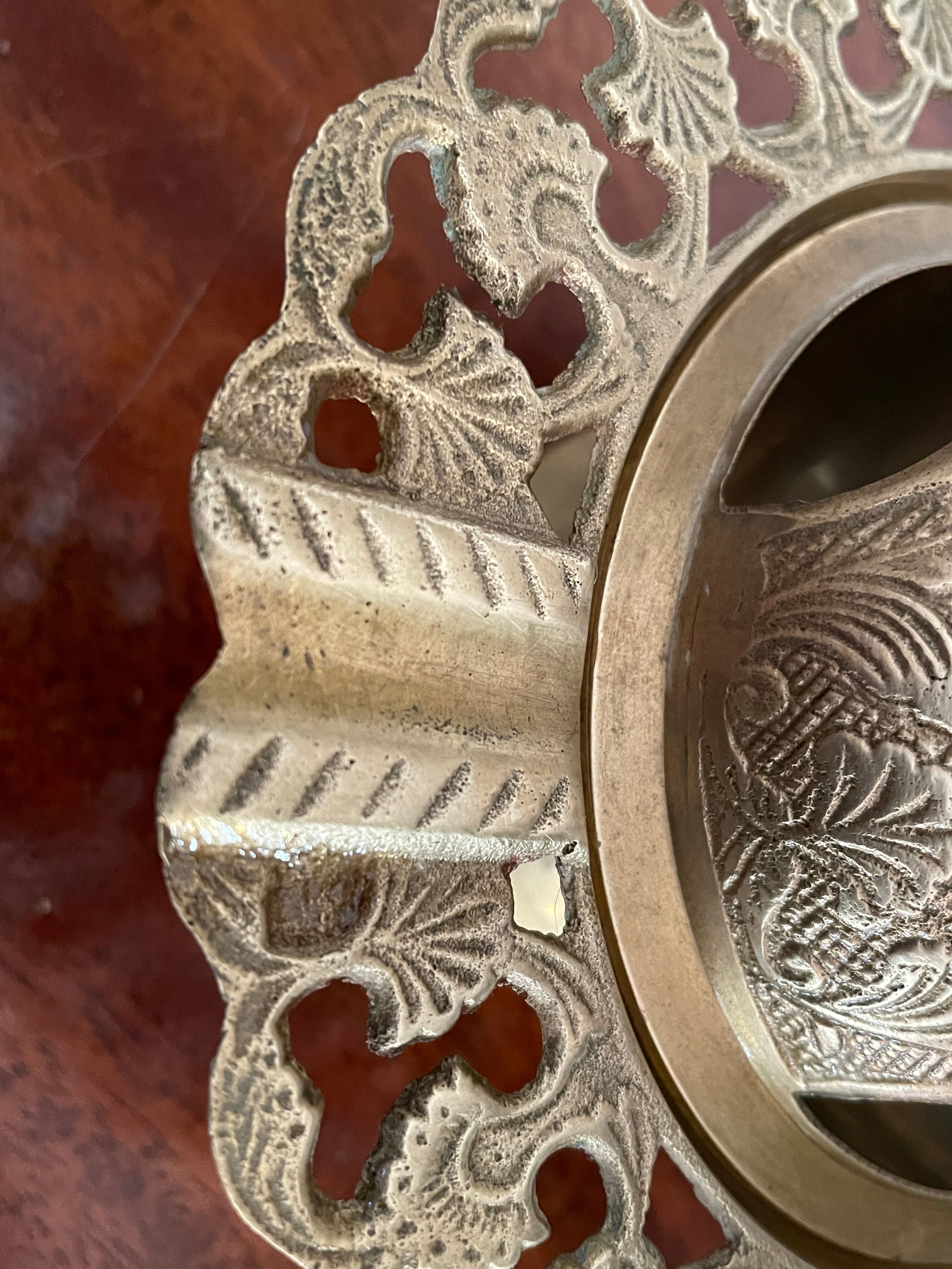 Vintage brass ashtray