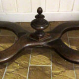 Louis XIII desk table, walnut, Swiss model.