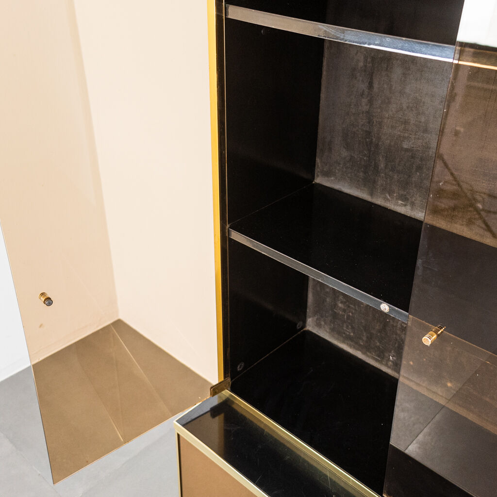 Wooden cabinet cabinet showcase 80s