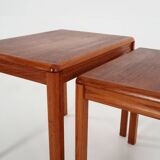 Set of three teak tables, Danish design, 1970s, production: Denmark