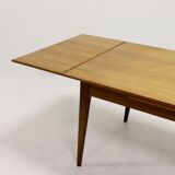 Table à manger design danois en teck extensible des années 1960