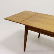 Table à manger design danois en teck extensible des années 1960