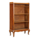Open walnut library with balustrade - Italy 20th century