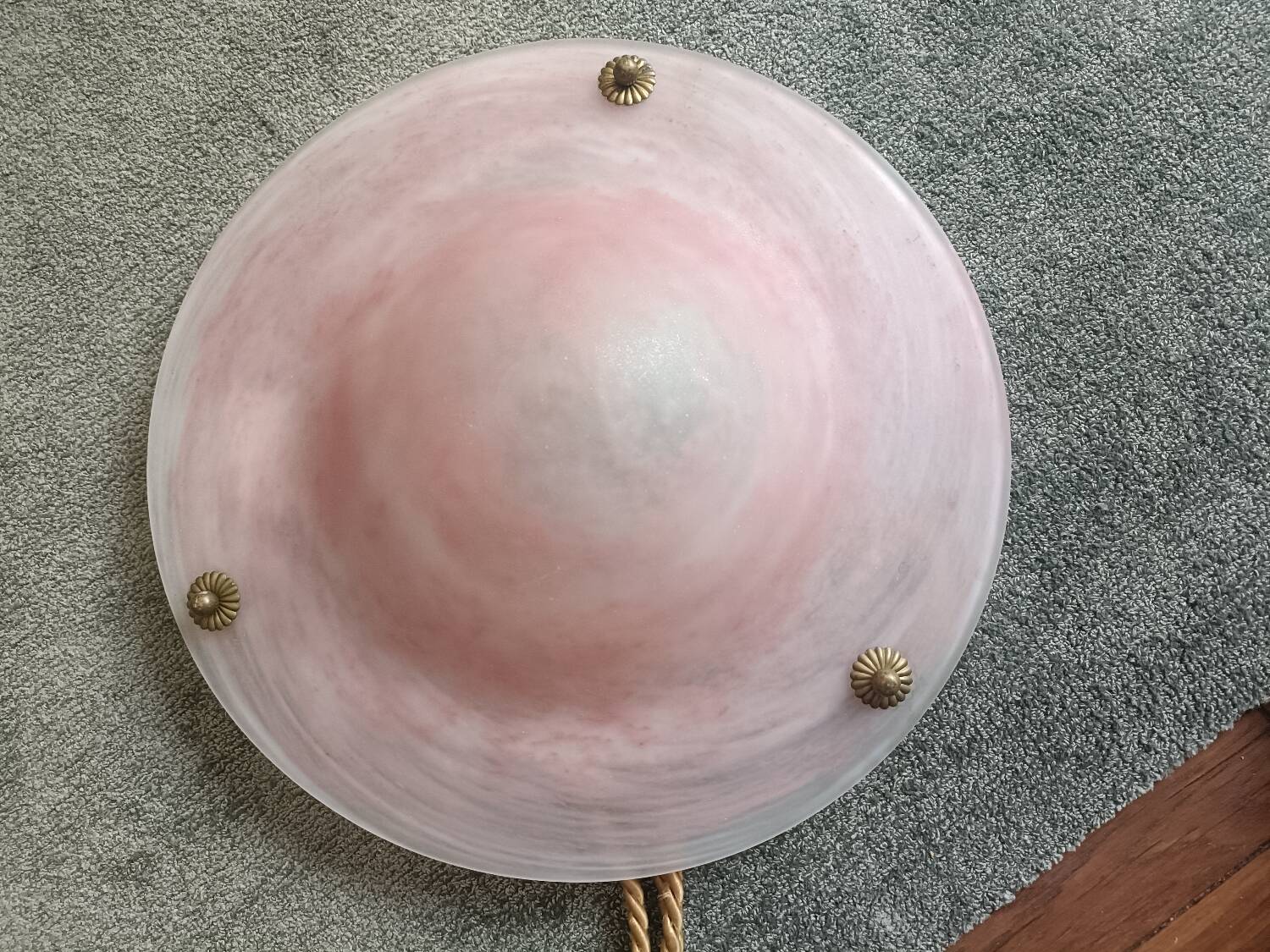 Art Deco glass paste chandelier