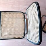 Pair of B32 cesca chairs Marcel Breuer design 87s stamped