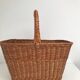 Vintage rattan wicker market basket