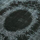 Handmade distressed oriental 1970s 196 cm x 303 cm black carpet