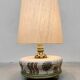 Vintage large ceramic table lamp 'Green garden'