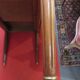 Table basse style louis XVI en acajou et laiton