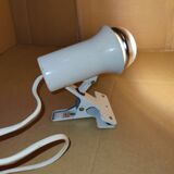 Vintage white clip-on spotlight lamp Lita