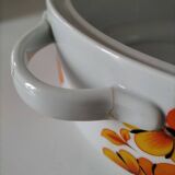 Vintage Wunsiedel Bavaria soup tureen – 70s orange pop flowers