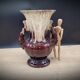 Vase Foreign marron