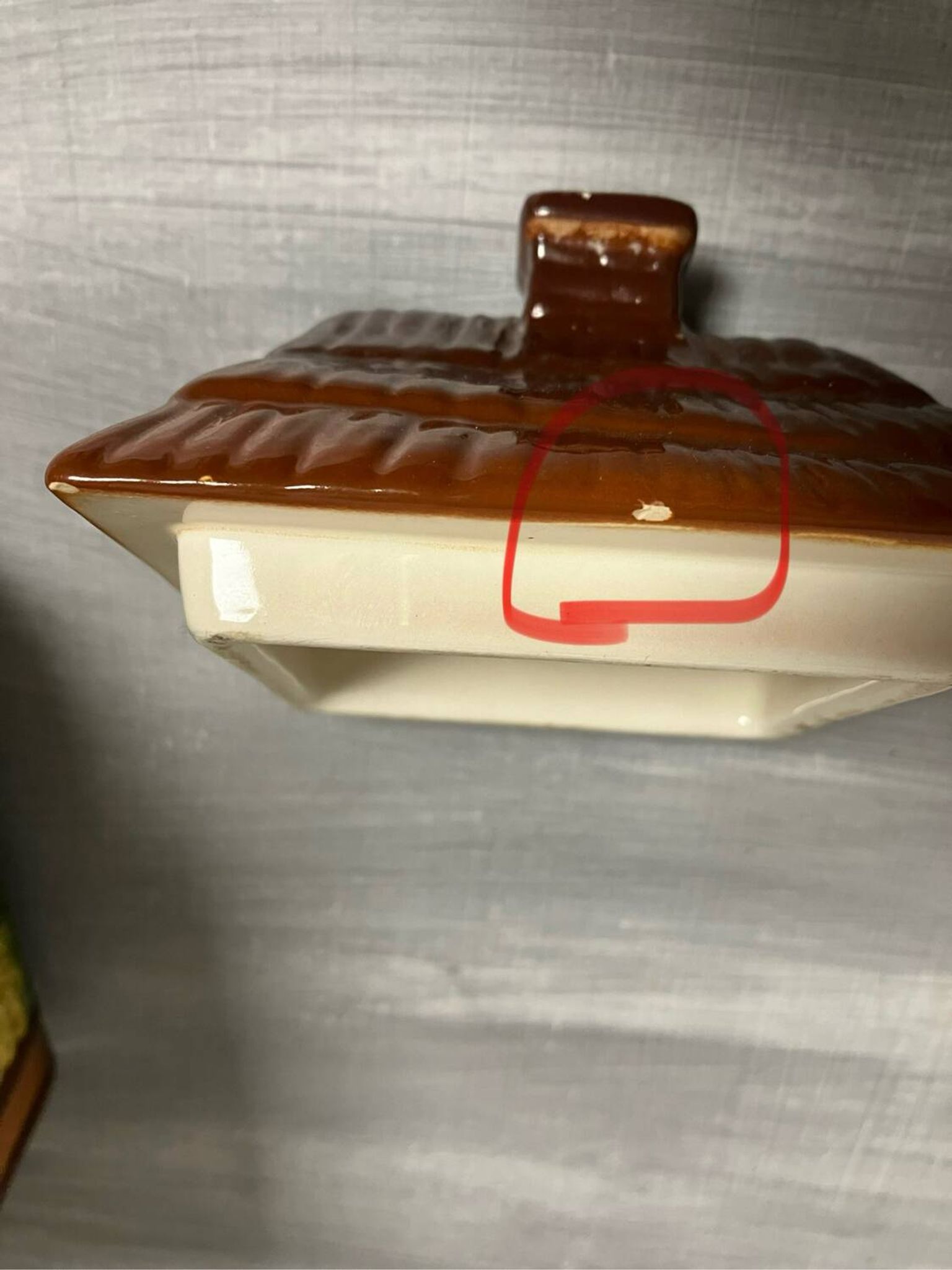 Vintage-Charmante théière-Forme maison-West Germany