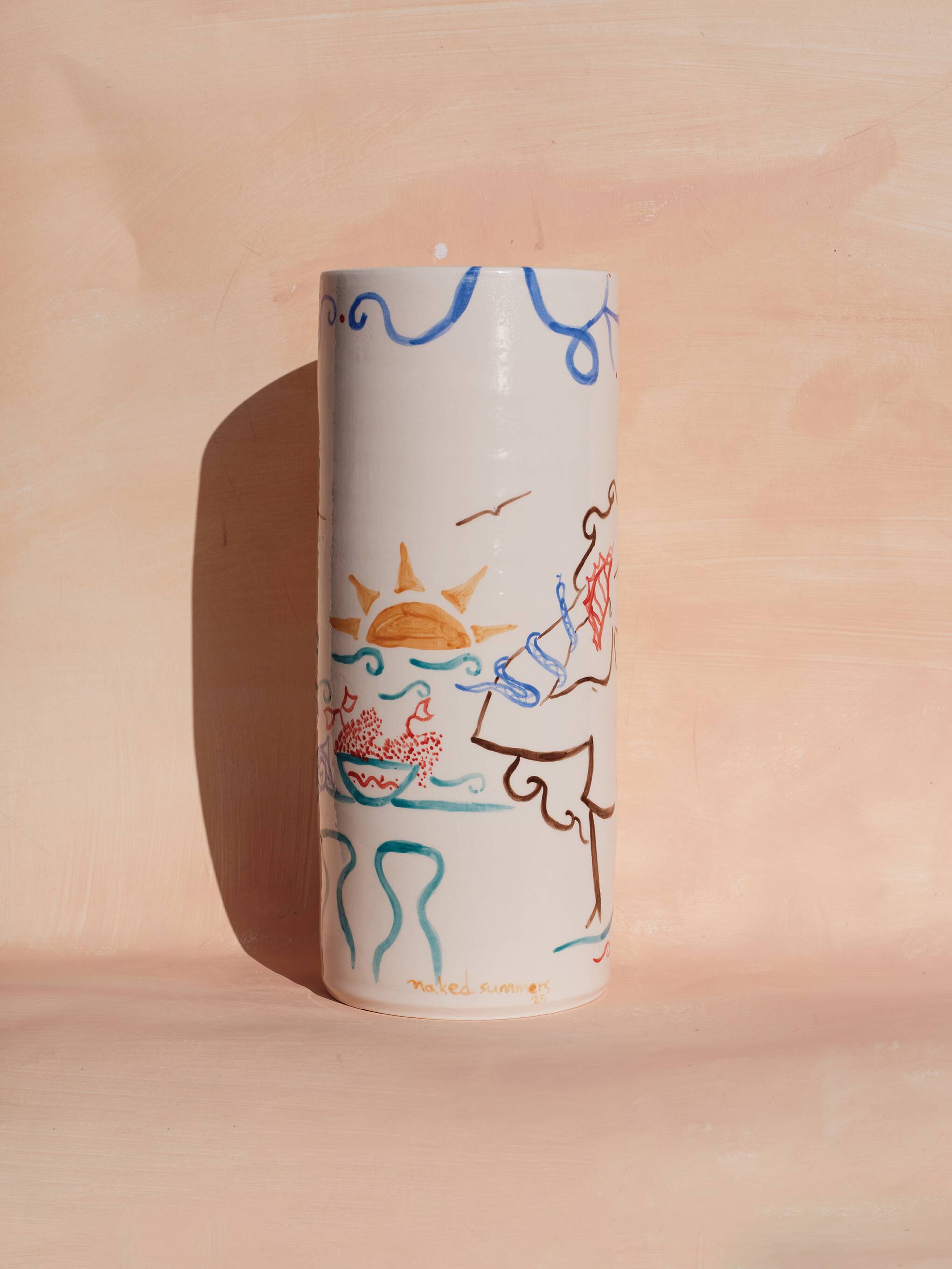 The dancers - ceramic vase