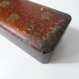 Antique orientalist art nouveau lacquered wooden box