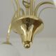 Elegant Gold Vintage Chandelier Mid Century Hollywood Regency Hanging Lamp