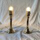 Pair of vintage brass lamp bases