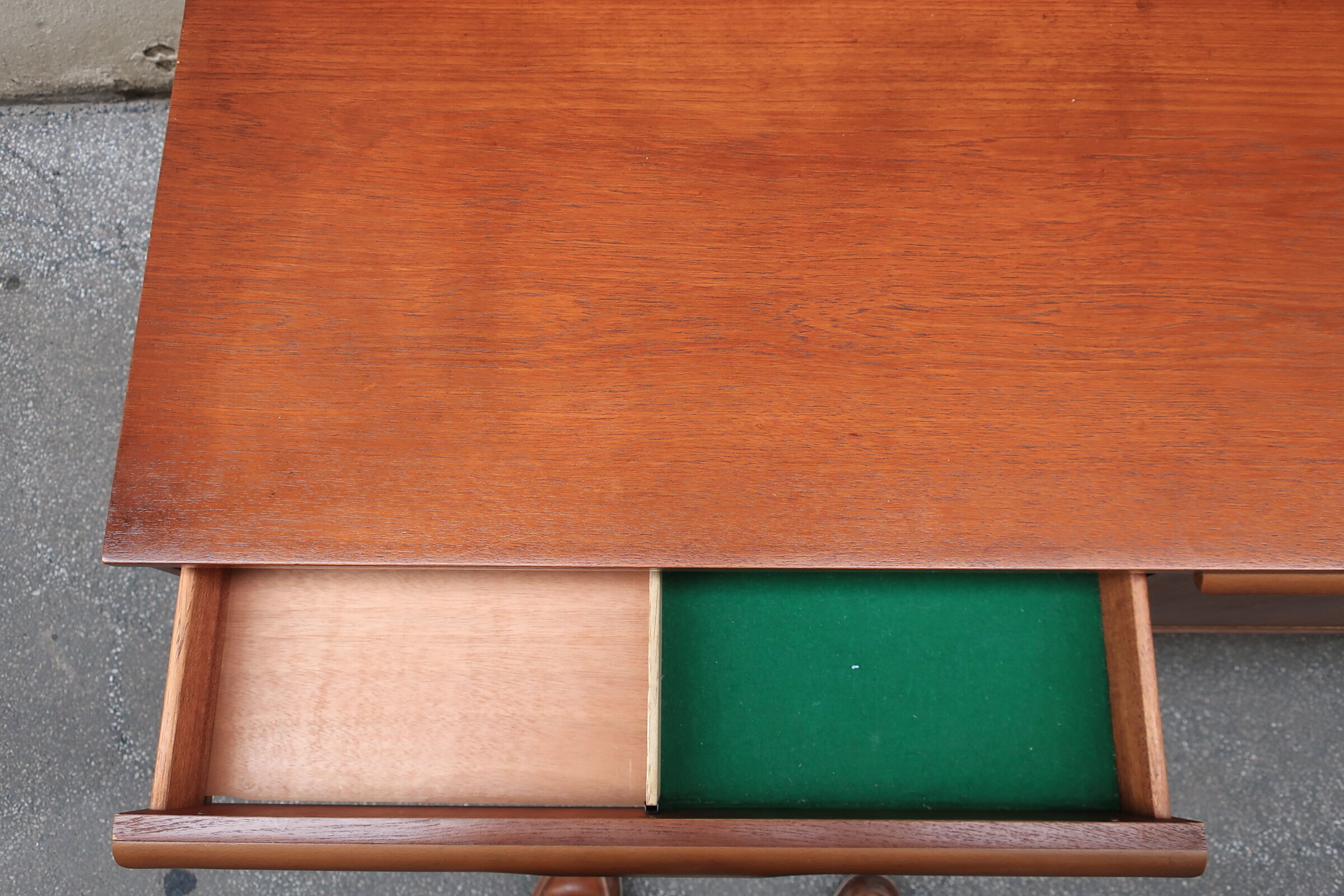 Row of the 1960s teak