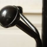 Parrot coat rack black metal & white marble 80's