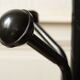 Parrot coat rack black metal & white marble 80's