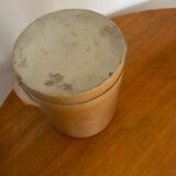 Stoneware mustard pot with lid