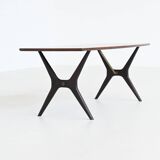 Karl Ekselius sculptural coffee table rosewood J.O.C. Sweden 1960