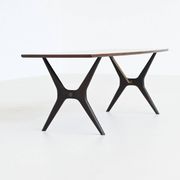 Table basse sculpturale Karl Ekselius en palissandre JOC Suède 1960