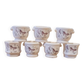7 porcelain egg cups