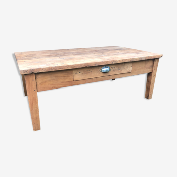 Table basse table de ferme bois brut