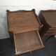 Pair of oak bedside tables