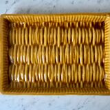 Slip top wicker effect bamboo signed vallauris years 60-70