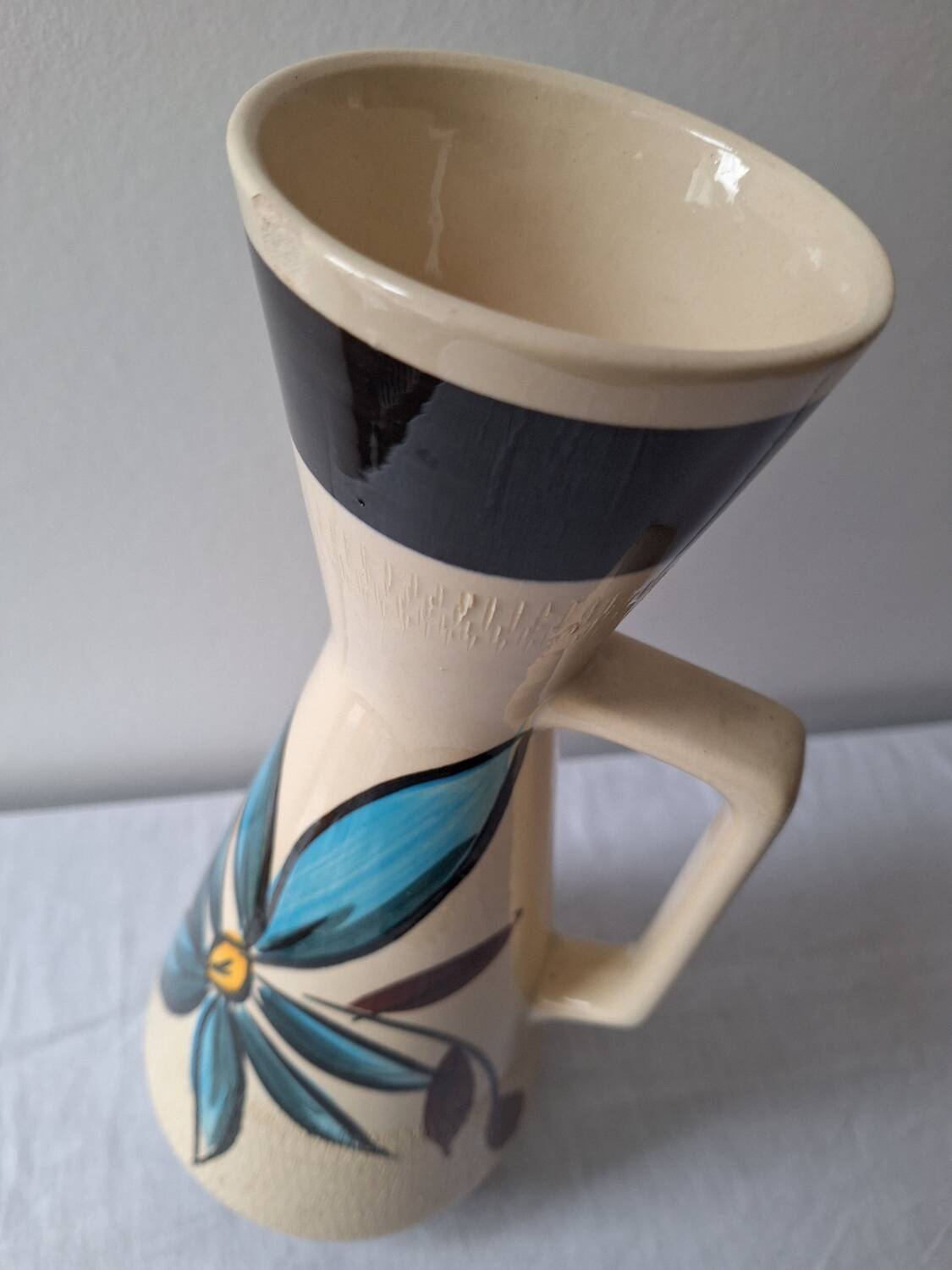 West Germany vase, carafe, vintage pitcher