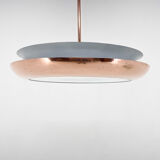 Bauhaus / Functionalist Copper Chandelier Ufo, 1930s, Restored
