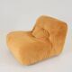LOUNGE CHAIR NEWLY REUPHOLSTERED IN VELVETY FABRIC