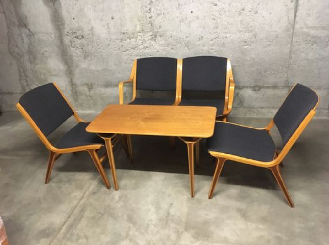 Set by Peter Hvidt & Orla Mølgaard-Nielsen for Fritz Hansen, 1950