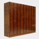 Large vintage mid century modern XL wardrobe with drawers in rosewood 1960s