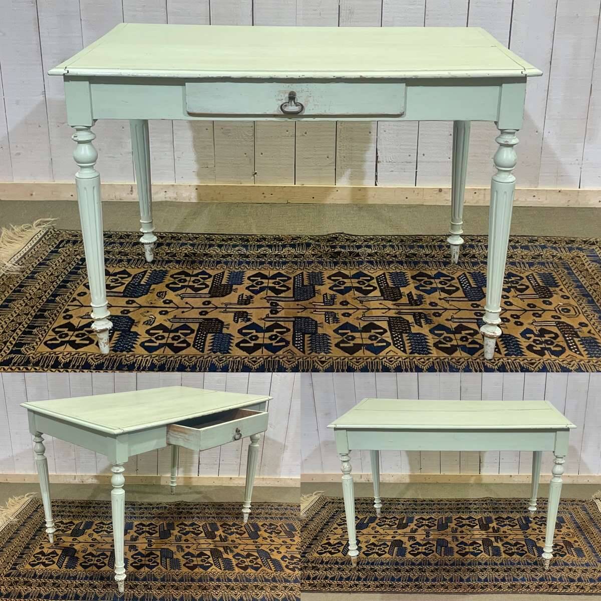 Louis XVI style desk, early 20th century, in poplar, fir and beech