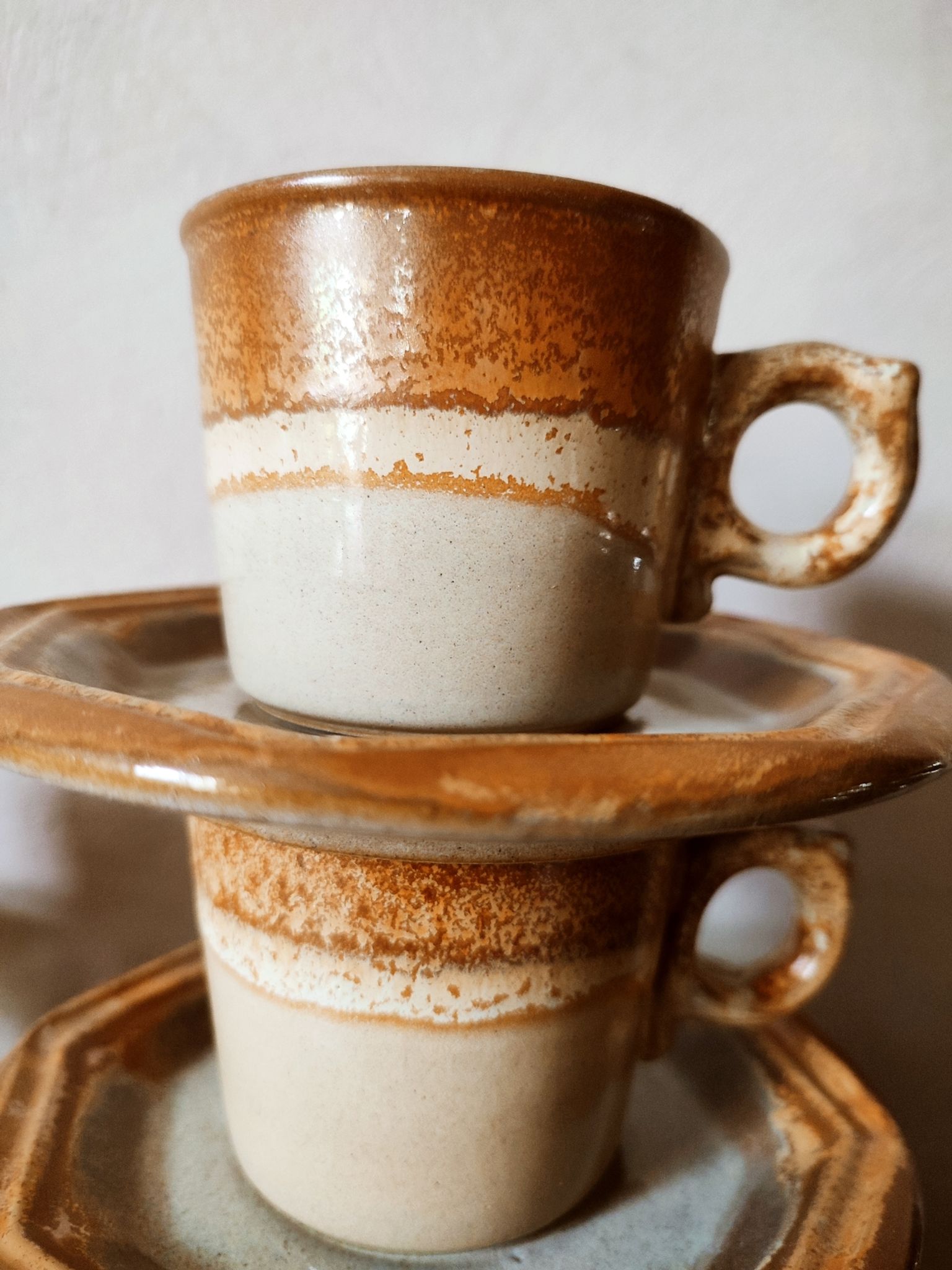 Coffee service and dessert in stoneware west Germany
