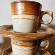 Coffee service and dessert in stoneware west Germany