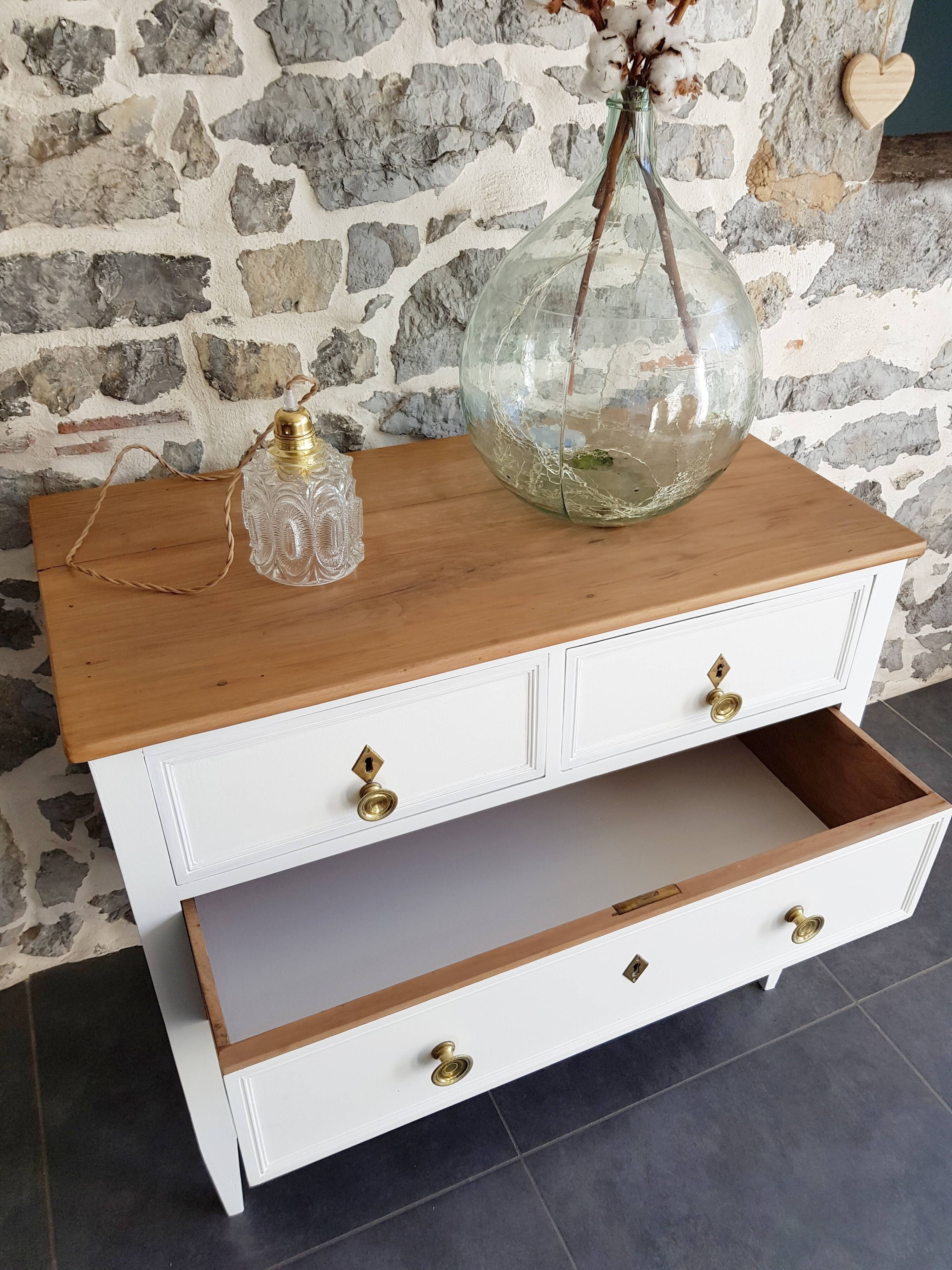 Redesigned wooden chest of drawers