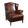 Armchair with sheepskin ears