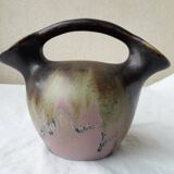 Stoneware vase signed Méténier