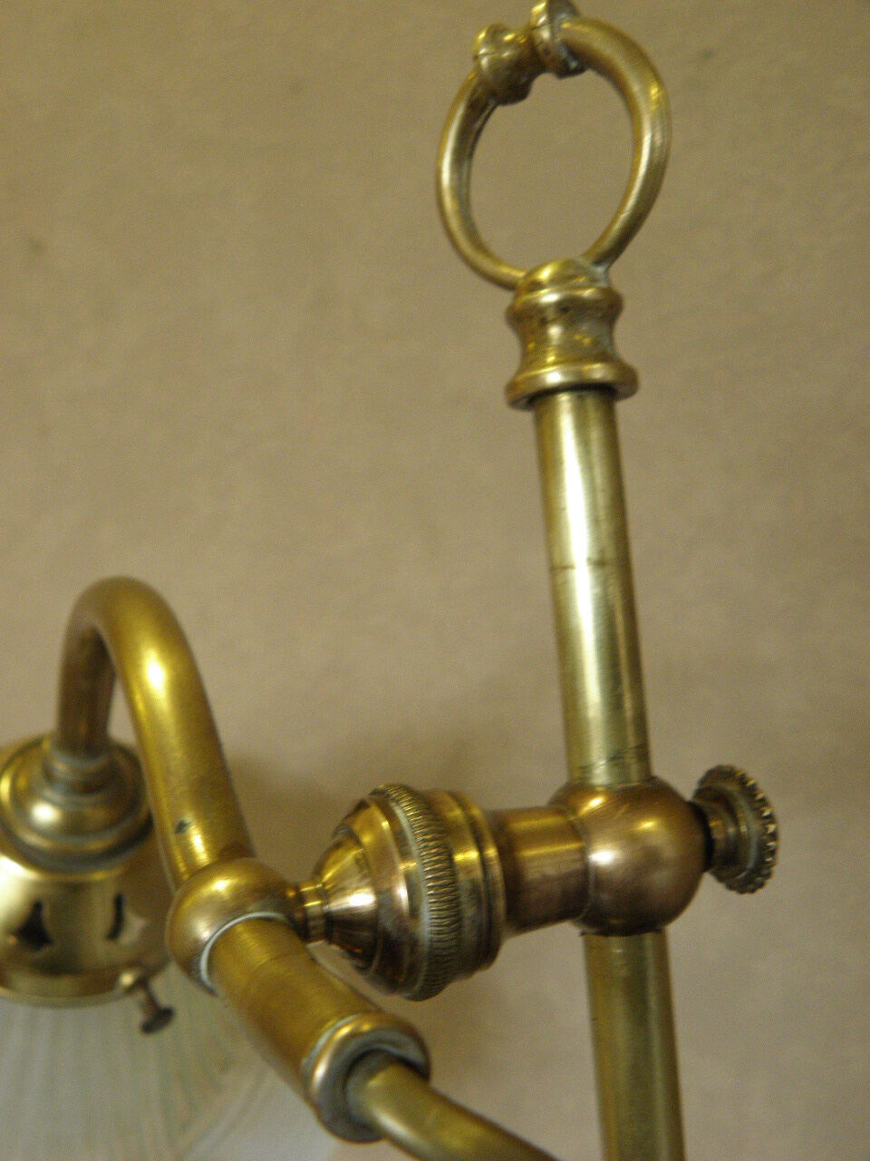 Art deco brass table lamp