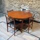 Teak table, vintage Scandinavian style from the 1960s, with hidden extension