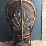 Rattan armchair emmanuelle