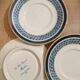 Small blue plates