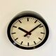 Industrial Bakelite Factory Wall Clock from Pragotron, 1960s