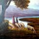 Large dipinto paesaggio firmato longoni anni 30 - 101 x 71