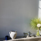 Pair of chrome metal wall lights from the 1970s.