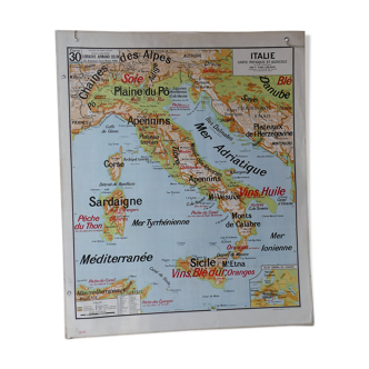 Italy's ancient school map no.30 Vidal Lablache